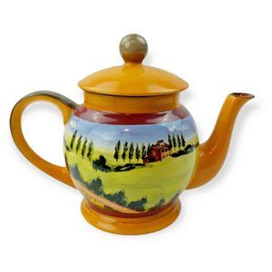 Romancing Provence Collections Painted Teapot Italian Countryside Douce Provence